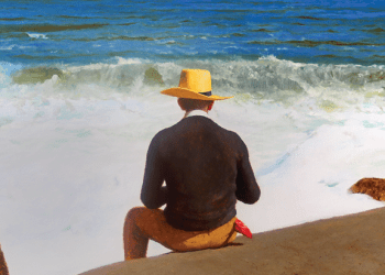 Bo Bartlett's “The Watercolorist” on the cover of the November 13, 2020 Dan's Papers issue