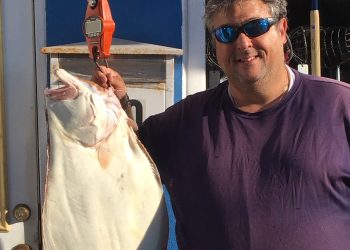 A 13.3-pound fluke was caught August 11 outside of Shinnecock Bay by East End Bait & Tackle customer Mike.