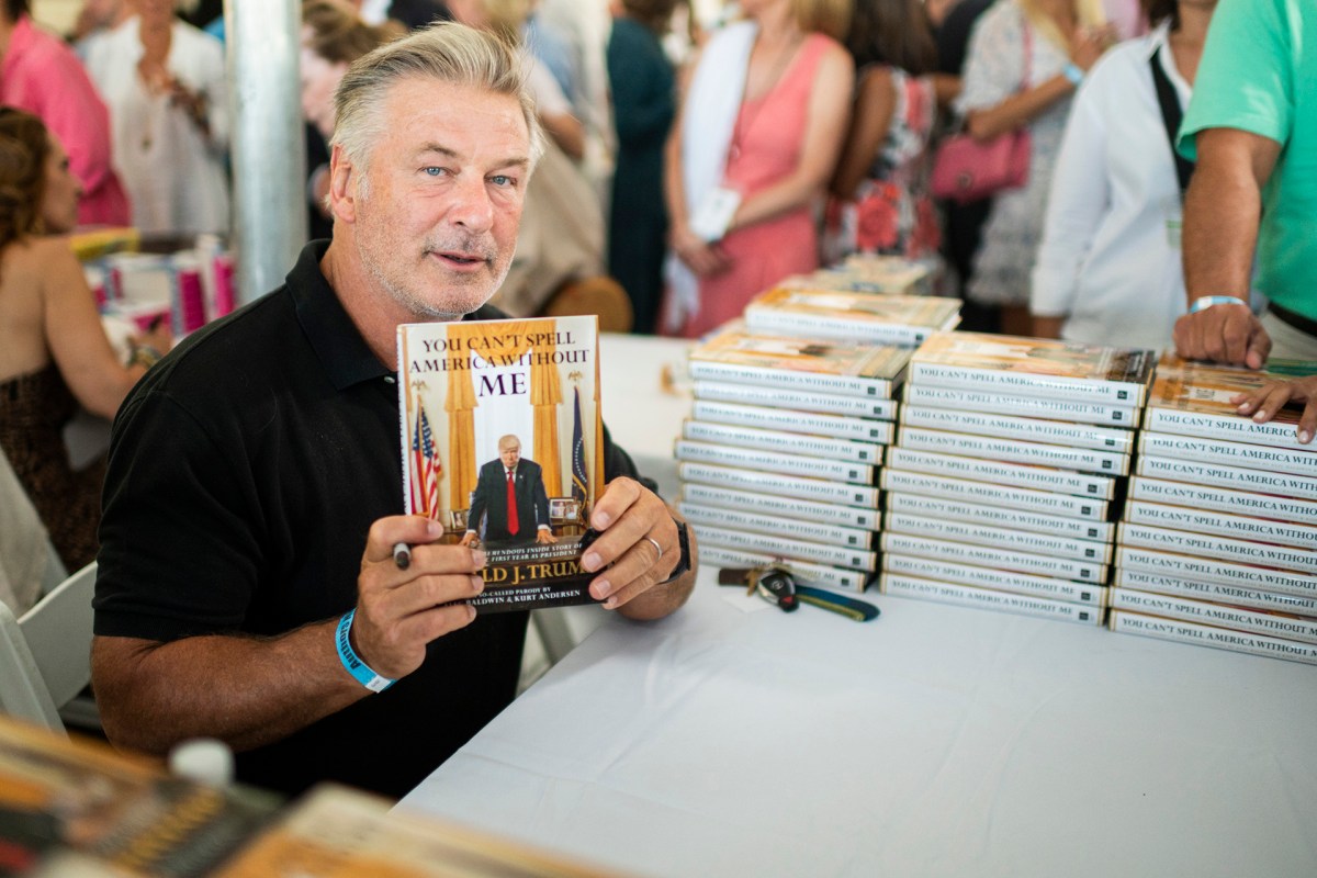 Alec Baldwin at Authors Night in the Hamptons