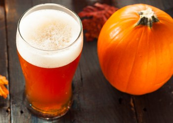 Frothy Orange Pumpkin Ale Ready to Drink