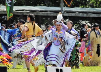 The public flocks to the Shinnecock Indian Powwow each year to see traditional Native American dances.