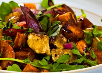 balsamic roasted vegetable salad