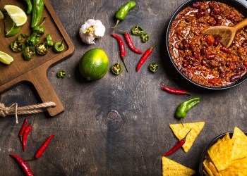 Chili con carne background