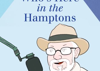 dan's who's here in the hamptons podcast logo