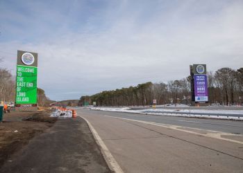 Shinnecock billboards now greet drivers in both directions on Sunrise Highway road