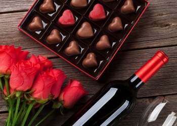 Valentine's Day wouldn't be complete without chocolates and a little wine