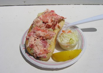 A lobster roll from The Clam Bar