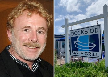 Steven Gaines' favorite Hamptons restaurant is Dockside Bar & Grill