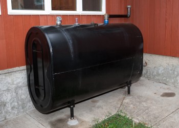 Home heating oil storage tank