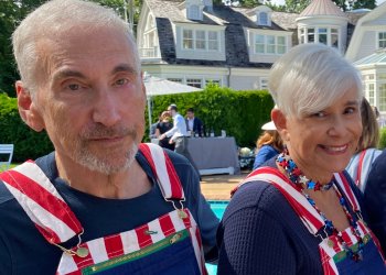 Jerry and Carol Levin in their July 4 regalia