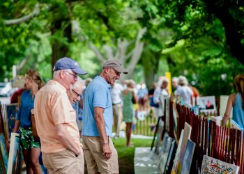 The Clothesline Art Sale is a big hit year after year