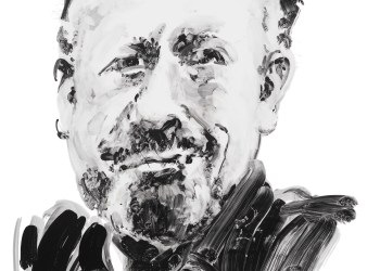 John Steinbeck portrait by Eric Fischl for Sag Harbor Church and the Saints of Sag Harbor