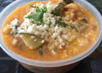 Calabazitas en crema at La Fondita