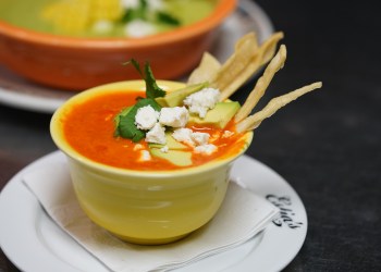 Chef Colin Ambrose's Tortilla Soup as served at Estia's Little Kitchen