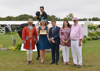 Kevin Babington winning the 2014 Hampton Classic Grand Prix