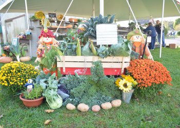 One of the many colorful displays at the 2019 Riverhead Country Fair on the North Fork