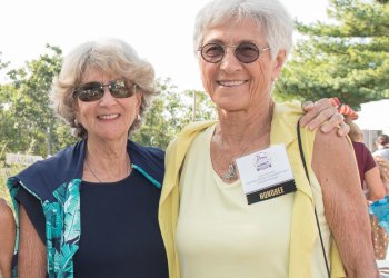 Sherry Fitelson, Lucille Kyvallos at the Out East End Impact Awards