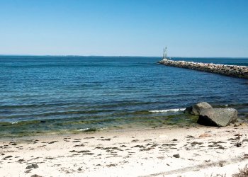 Jetty to Montauk Harbor where erosion is a problem