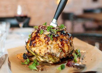 The whole roasted cauliflower at Lulu Kitchen & Bar