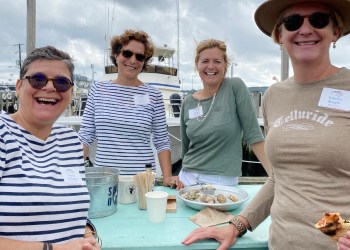 The North Fork Women at their Oyster Extravaganza