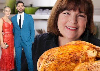 Ina Garten's engagement chicken with Emily Blunt and John Krasinski