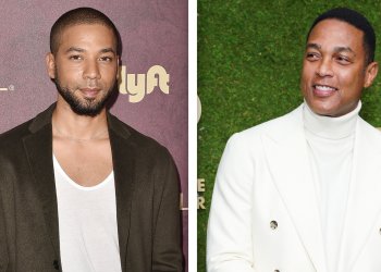 Jussie Smollett (left), Don Lemon (right)