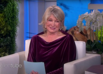 Martha Stewart talks about Anthony Hopkins on the Ellen show