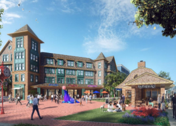 Artist rendering of downtown Riverhead development