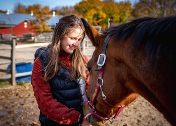 Horse and human at Spirit's Promise in Riverhead