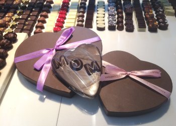 North Fork Chocolate's Mother's Day heart boxes