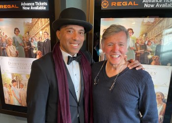 Gabriel Portuondo, Randall Hemming at Downton Abbey: A New Era screening