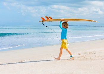 Local surfing is fun for kids and the whole family in the Hamptons