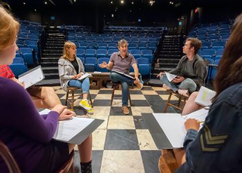 A Teen Director's Workshop, led by Bay Street Theater Artistic Director Scott Schwartz, in 2018