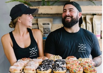 Kelly and James Lyons of North Fork Doughnut Company, aka NoFoDoCo