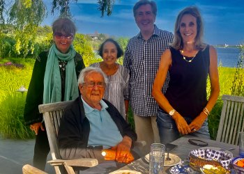 Alex Rosenberg with family and friends Carole, Bill McCuddy, Suzanne Kort, Beverly Camhe