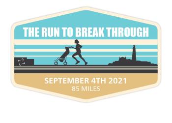 Run to Break Through supermarathon logo