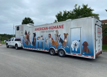 American Humane truck and trailer donated by Lois Pope