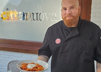 Chef Joe Andrews with his Gnocchi Pomodoro