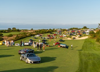 Incredible cars spread out the Bridge golf course fairways and greens