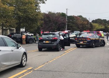 A head-on collision on County Road 39 in Southampton