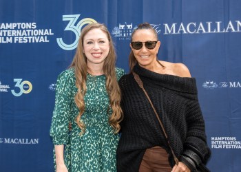Chelsea Clinton and Donna Karan after their 