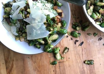 Almond's Brussels Sprouts Caesar Salad