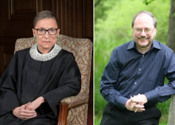 Official Photograph of Justice Ruth Bader Ginsburg and Rupert Holmes