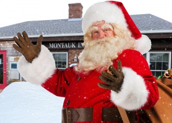 Santa visits the Montauk Chamber of Commerce