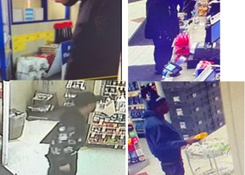 Police say the men in these video stills used counterfeit money at Walgreens in Bridgehampton