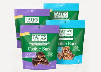 Tate's Bake Shop Cookie Bark in two flavors