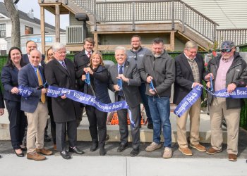 New York State, Suffolk County, Town of Southampton and Village of Westhampton Beach officials held a ribbon-cutting ceremony on March 3 for the new sewers.