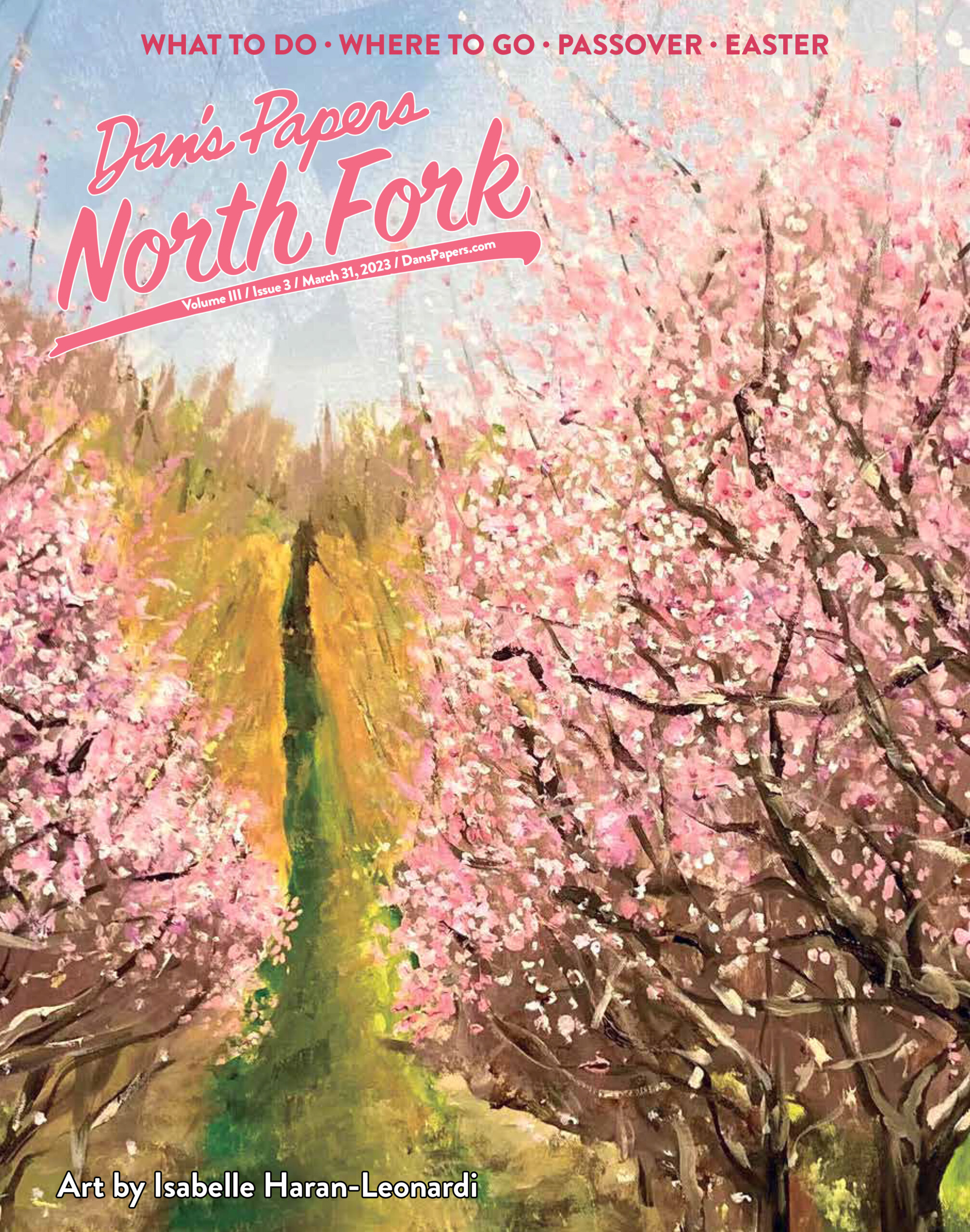 March 31, 2023 Dan's Papers North Fork cover art by Isabelle Harran-Leonardi