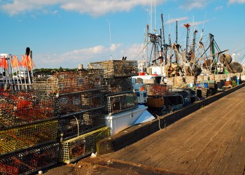 commercial fishing dock of Montauk East End