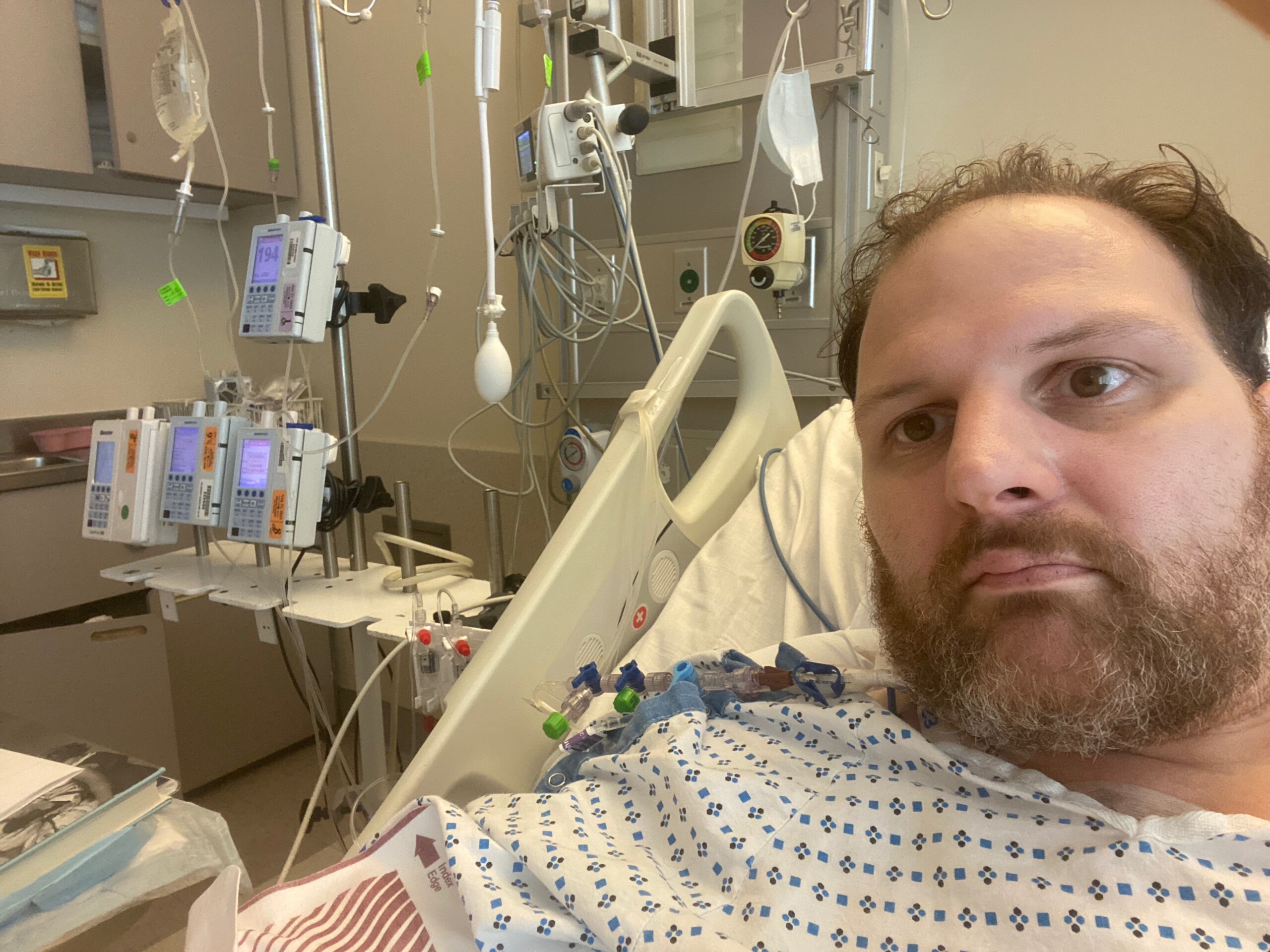 Oliver Peterson in the hospital